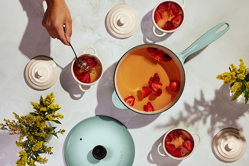 Champagne & Summer Fruit Jello